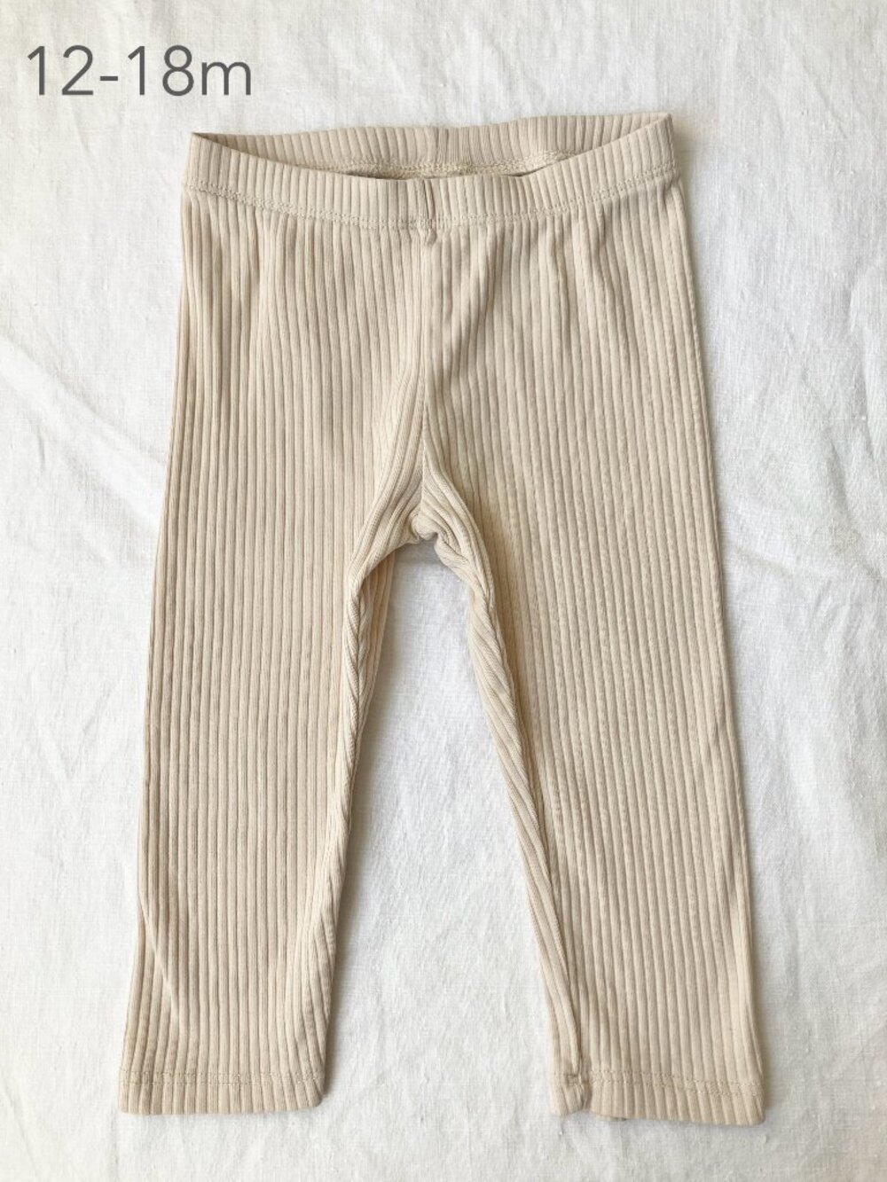 🪴5/$30
H&M 12-18 Months Baby Toddler Cream Ribbed Leggings Neutral Minimalist